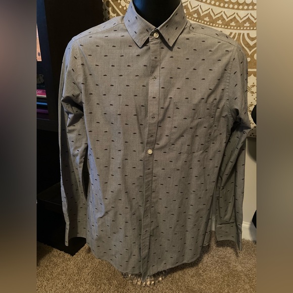 Van Heusen Flex Slim Fit Long Sleeve Shirt - Picture 1 of 4